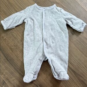 Ralph Lauren gray logo onesie newborn size